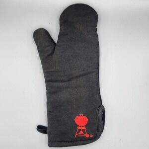 Weber BBQ Grill Mitt Oven Pot Holder Grilling Cooking Black Barbecue